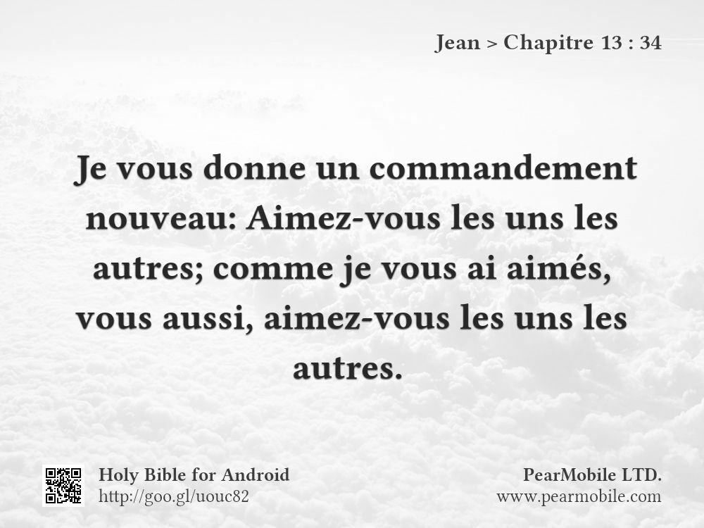 Jean, Chapitre 13:34